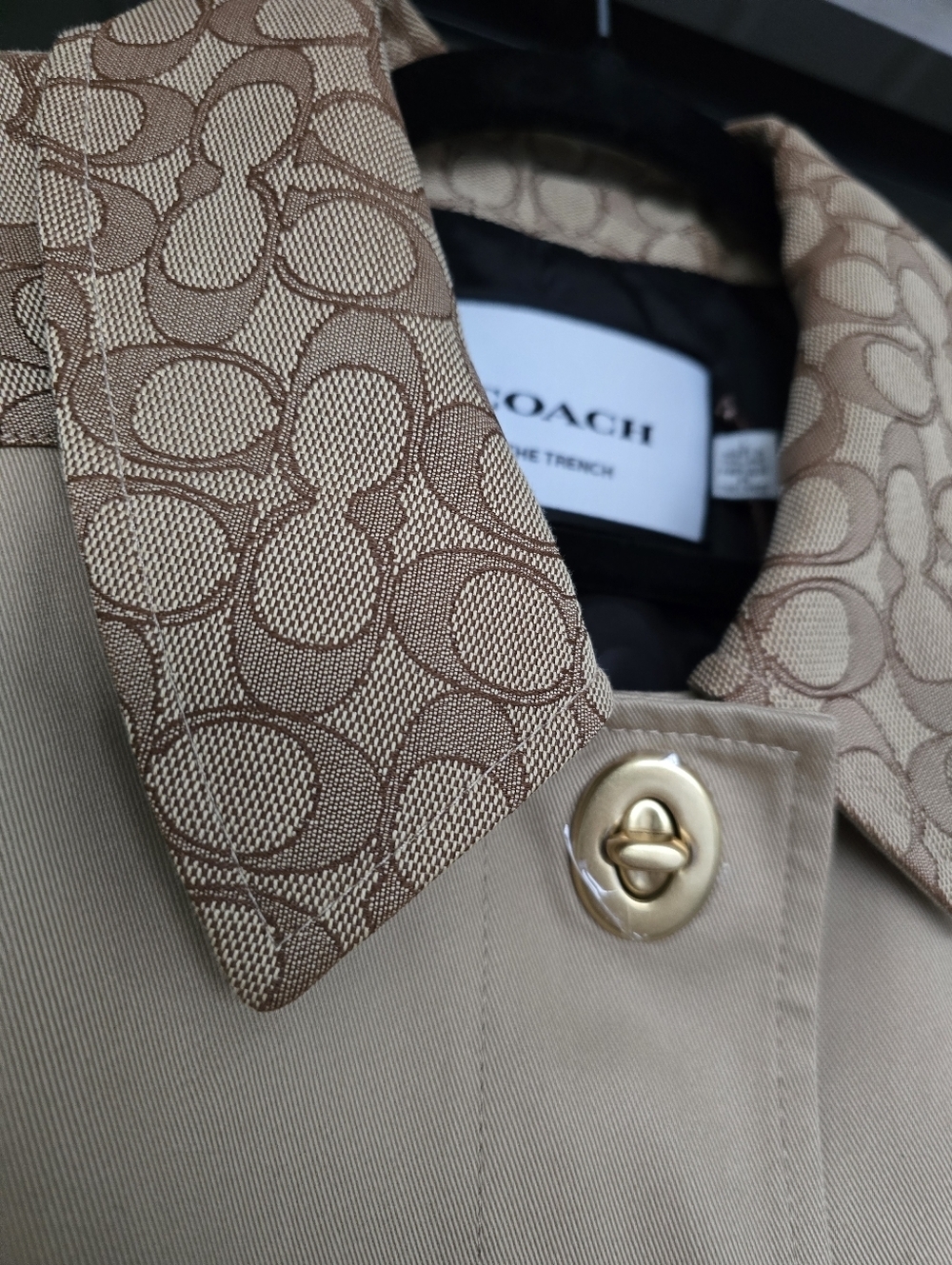 NEW Coach Women's Signature Turnlock Trench Coat - Picture 8 of 15